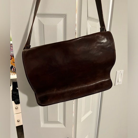 Italian Leather Messenger Bag - Picture 2 of 14